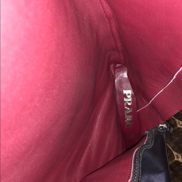 Prada Black leather knee high boots with zipper - Picture 4 of 5